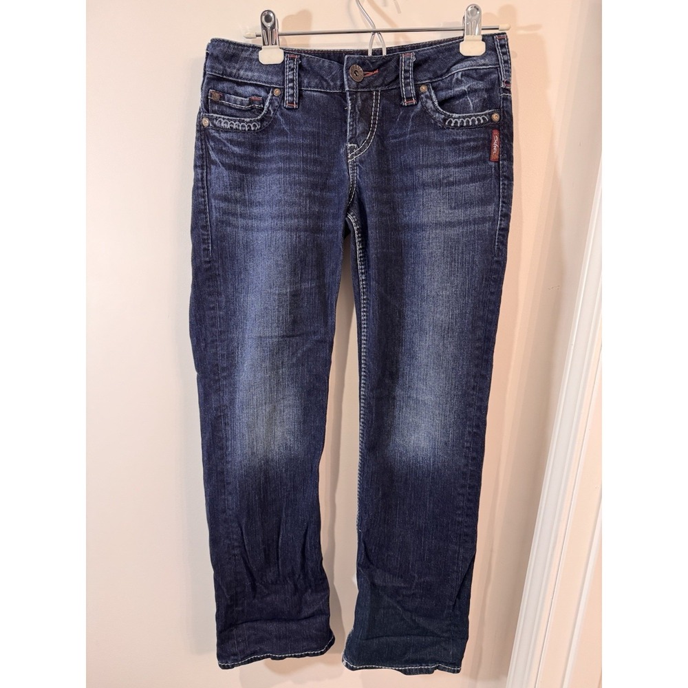 Silver Jeans Women's Santorini Size 27 Jean Cropped Capri‎